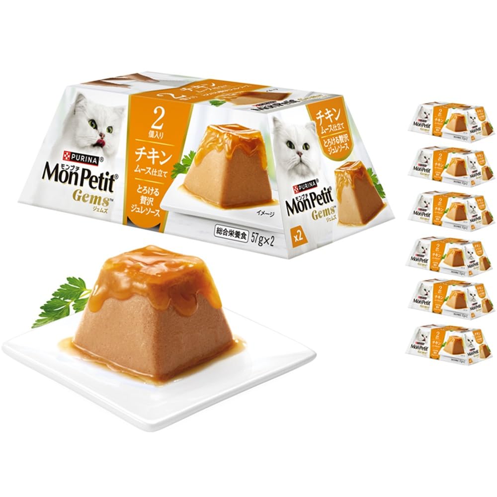 Amazon.co.jp: モンプチ ジェムズ チキン ムース仕立て とろける贅沢